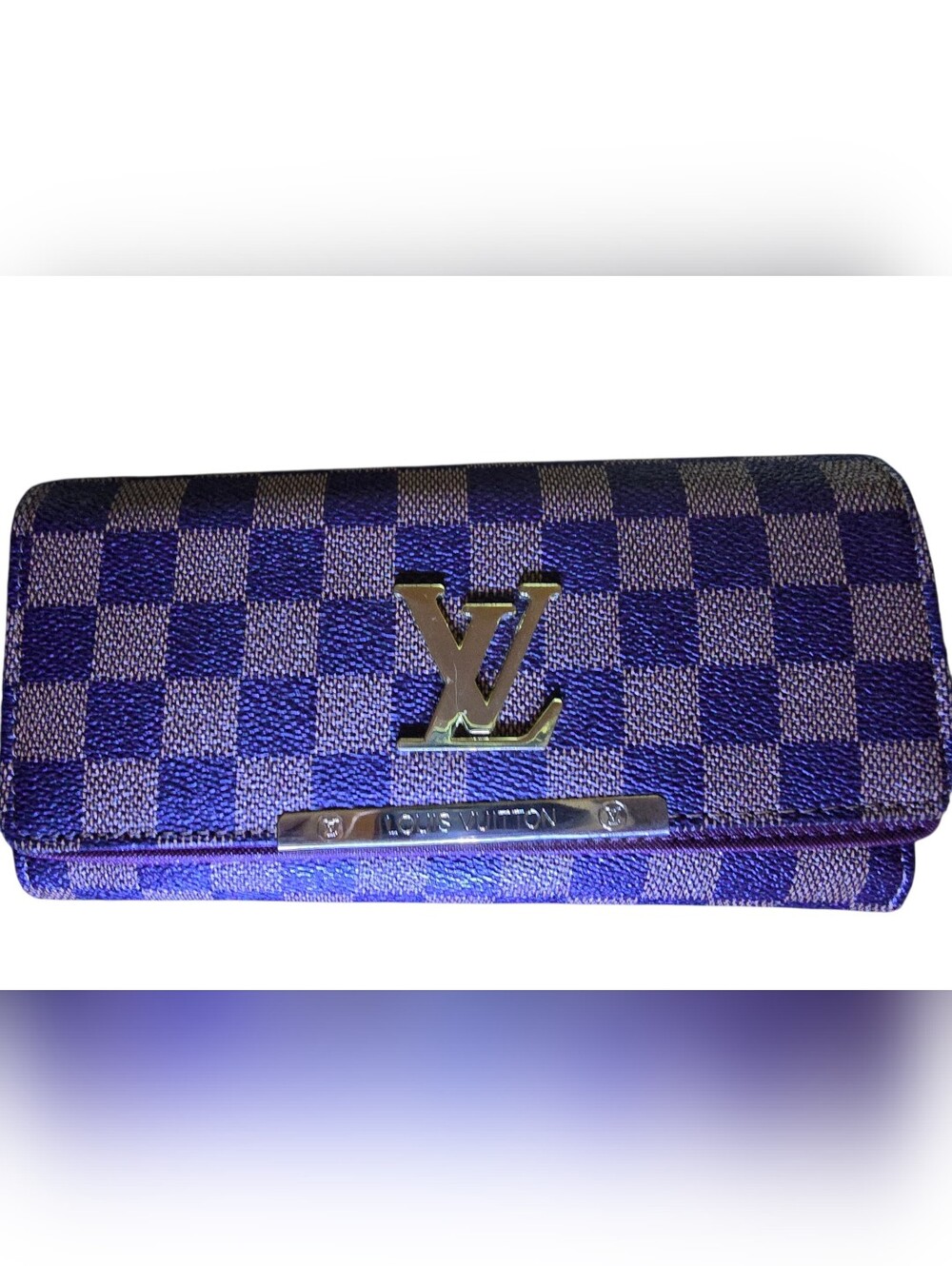 Fashion Check Canvas Wallet